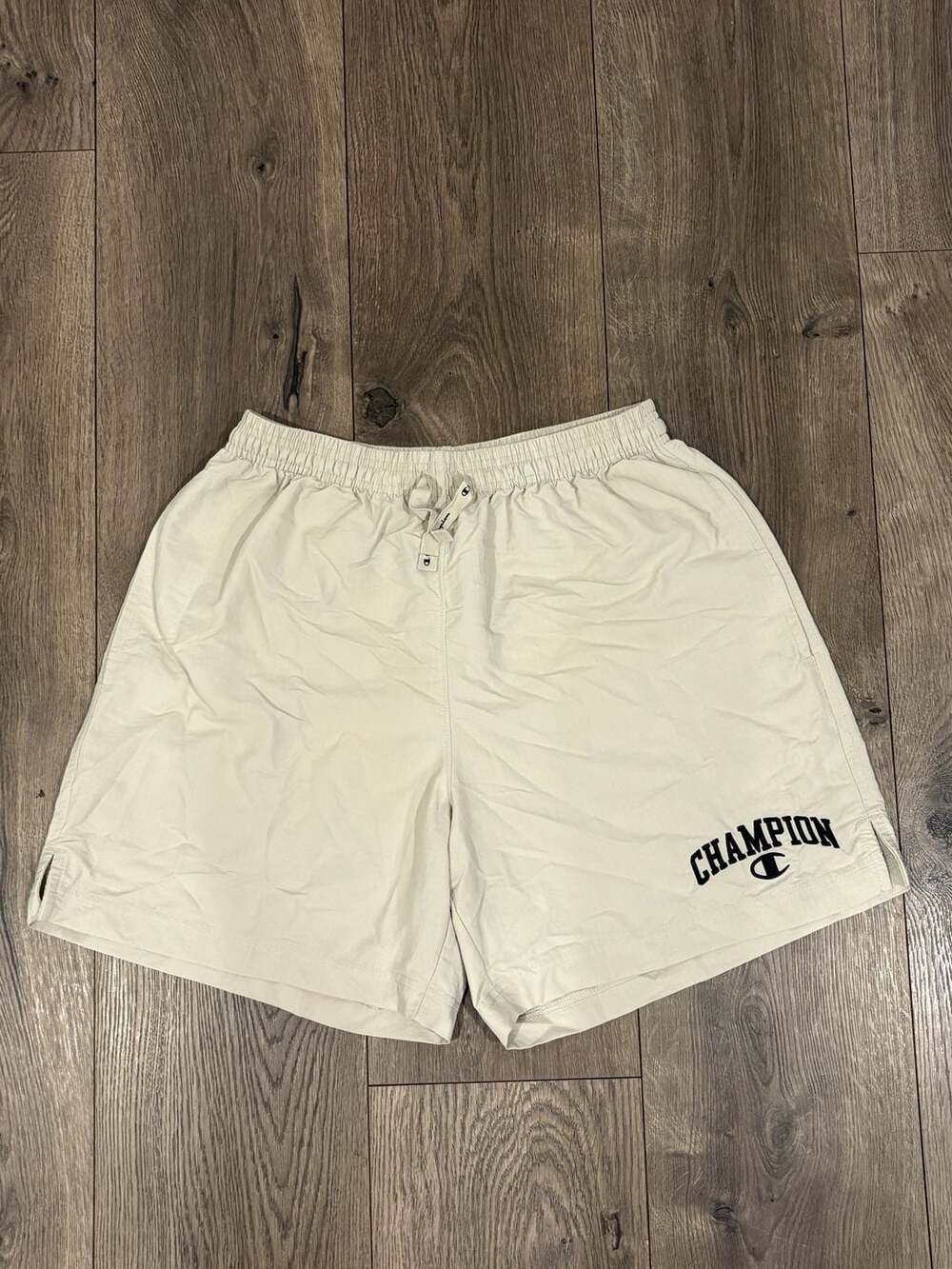 Champion Collegiate Ripstop Shorts Size Small Off-White